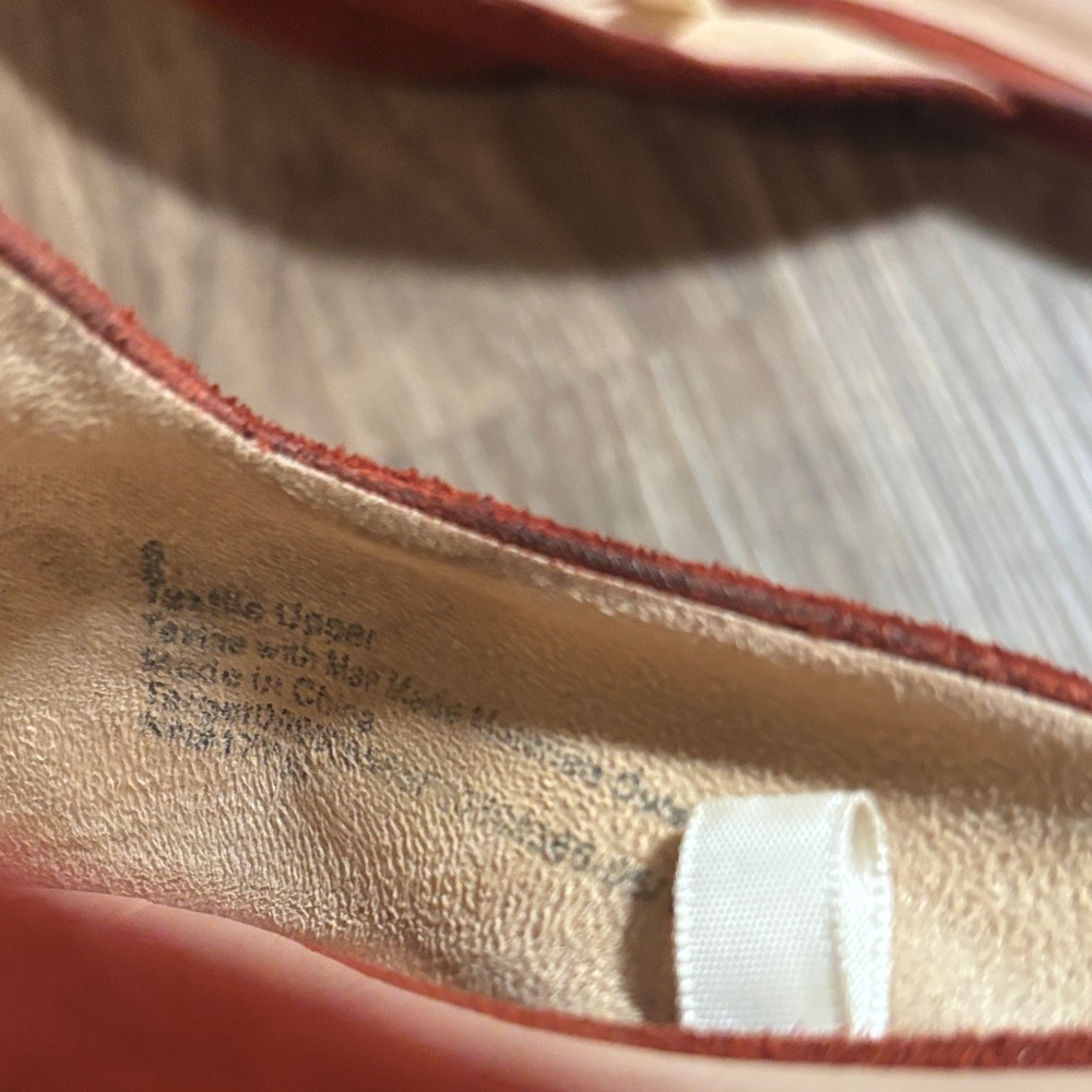 A New Day Elegant Rust Suede Women's Mules 6 burnt orange - Picture 4 of 6